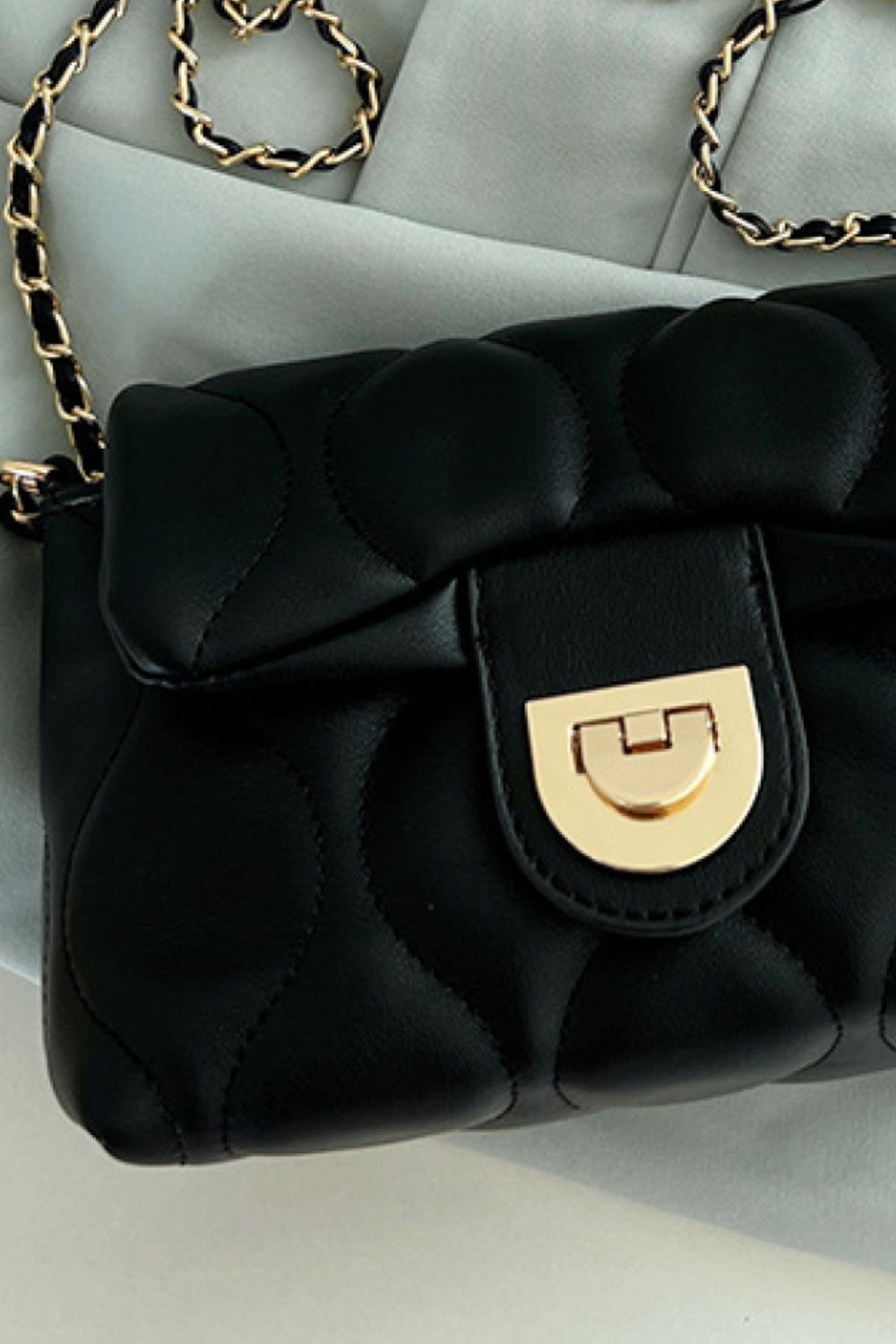 PU Leather Adjustable Chain Crossbody Purse