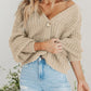 Button Up Long Sleeve Cardigan