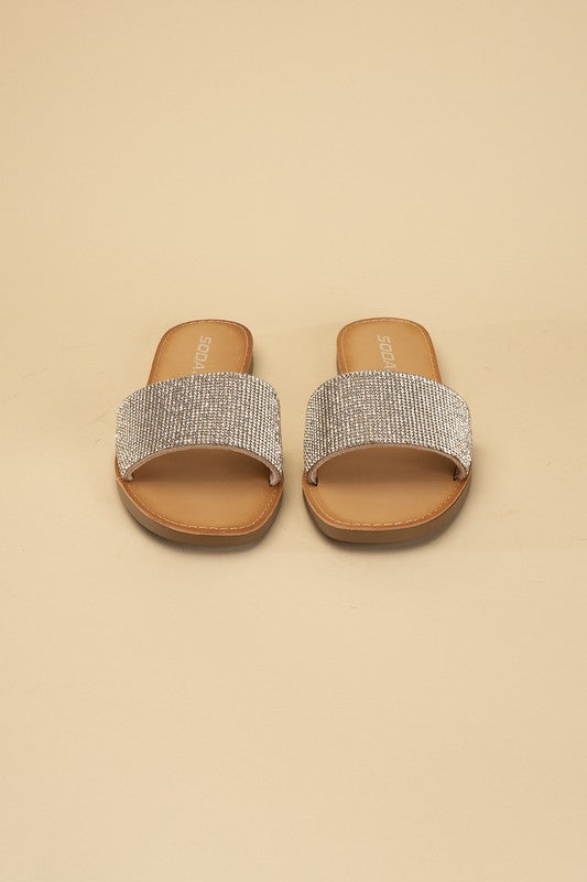 Justice-S Rhinestone Slides