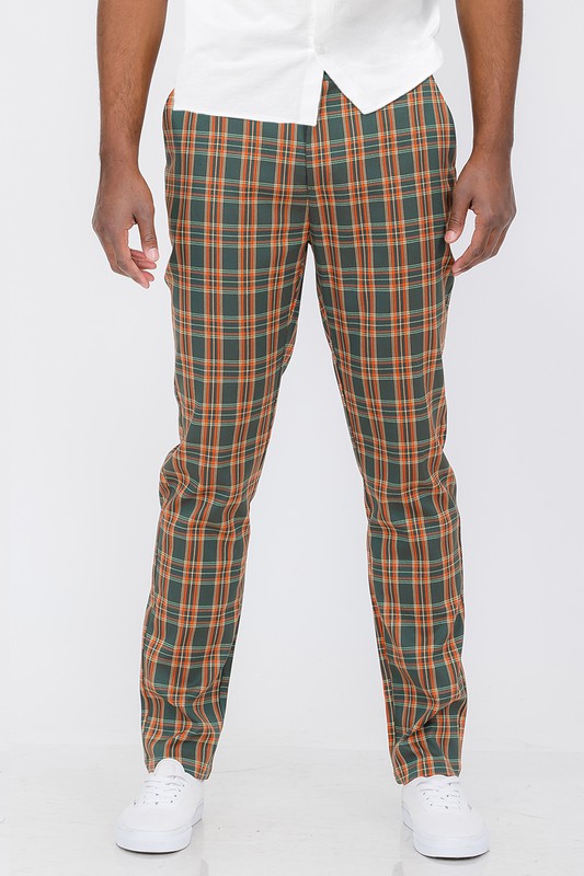 Plaid Trouser Pants