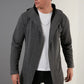 Slim Fit Cotton Hooded Knitted Cardigan
