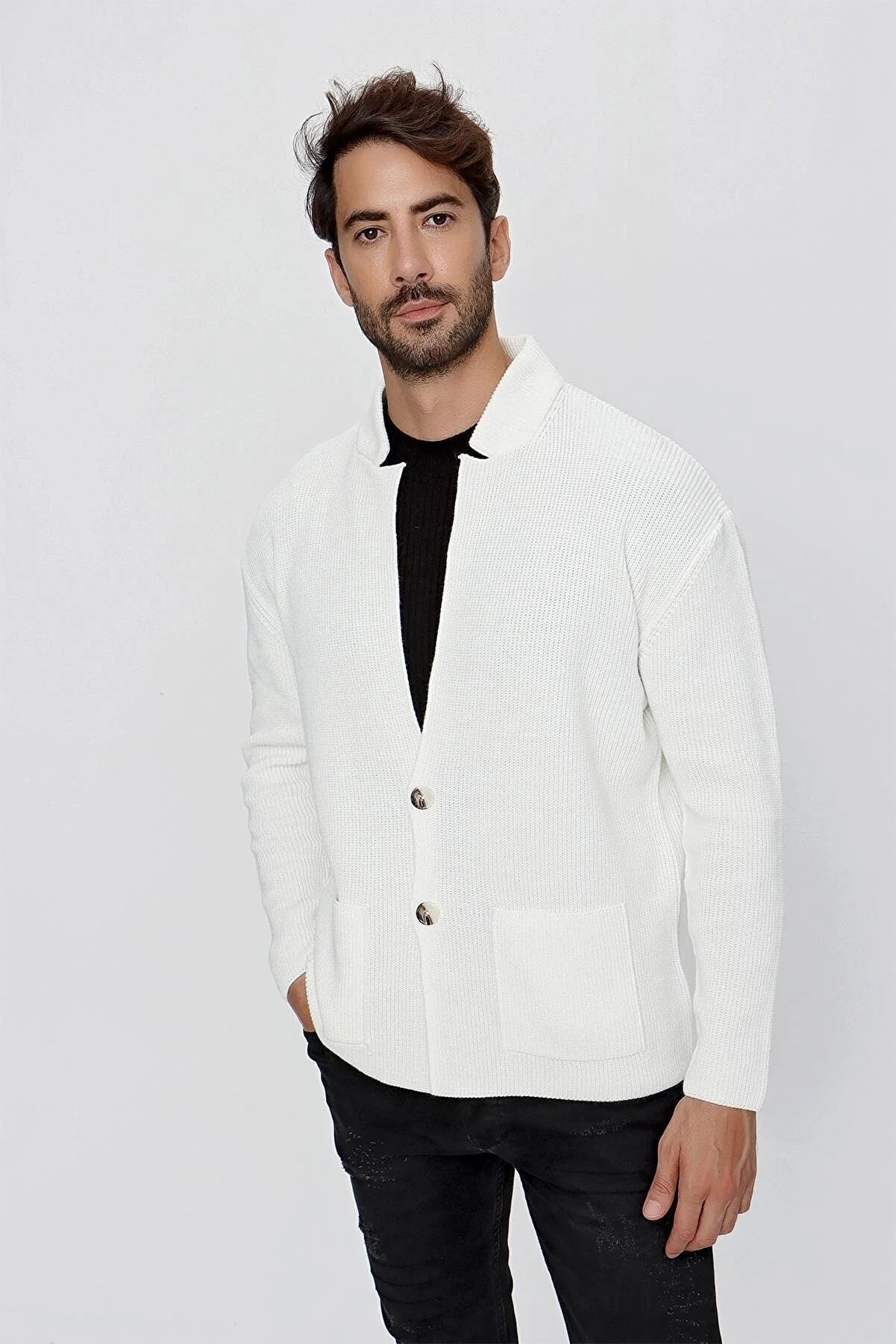 Men's Regular Fit Knitwear Cardigan