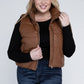 Plus Size Puff Vest