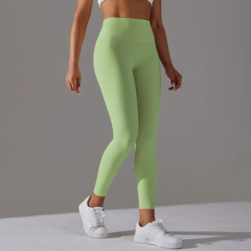 Sports Solid Color  Active Leggings
