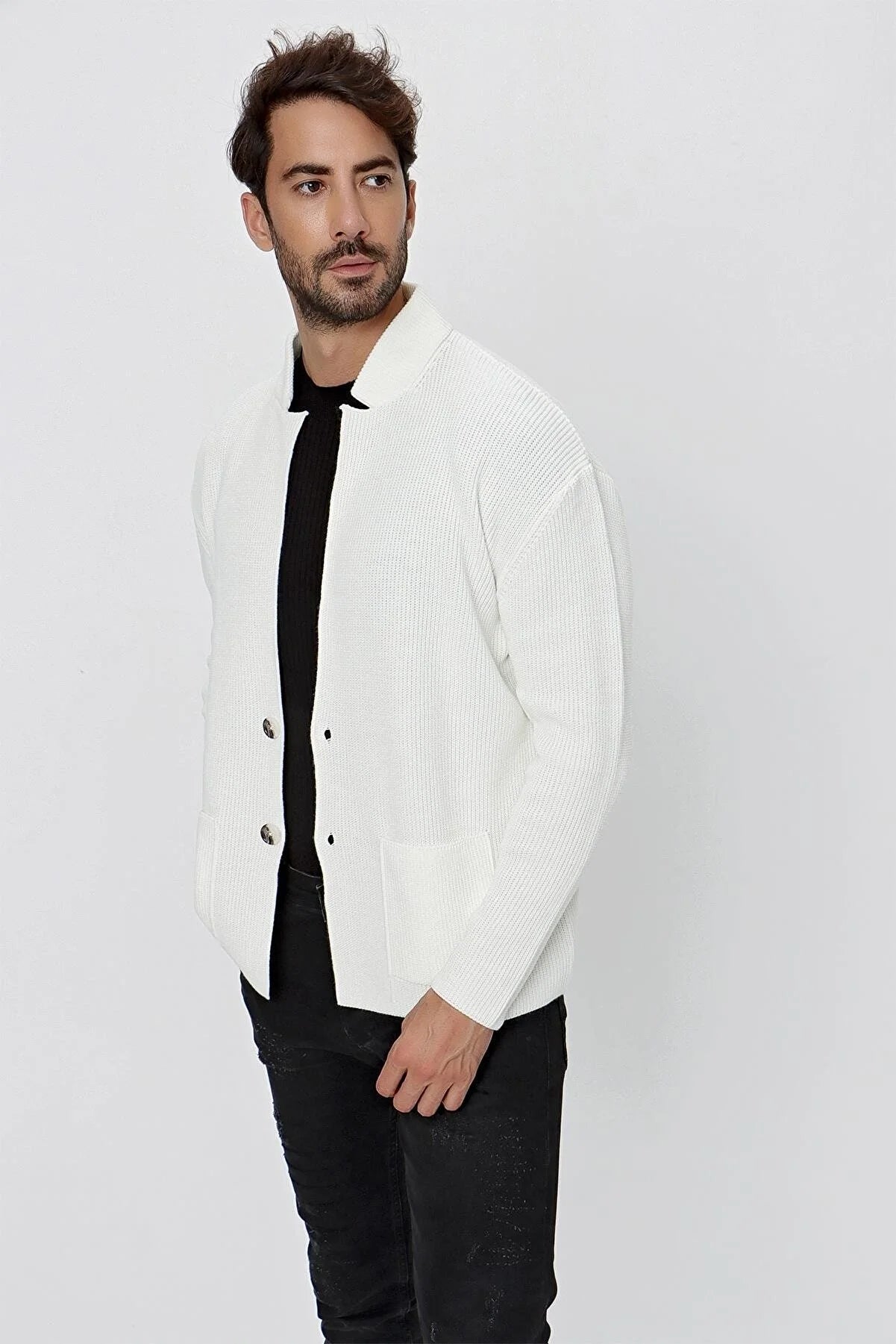 Men's Regular Fit Knitwear Cardigan