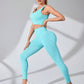 Scoop Neck Wide Strap Top and Pants Active Set