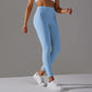 Sports Solid Color  Active Leggings