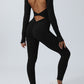 Twisted Backless Long Sleeve Jumpsuit