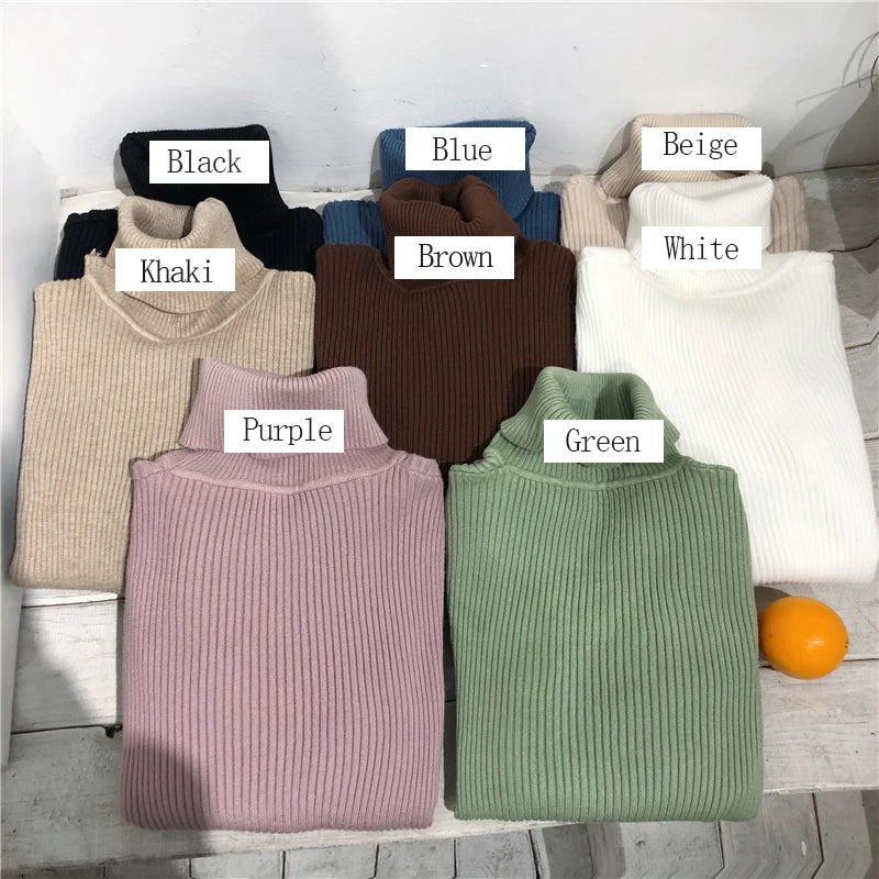 Turtleneck Women Korean Sweater