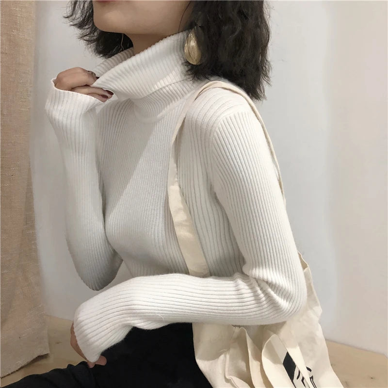 Turtleneck Women Korean Sweater