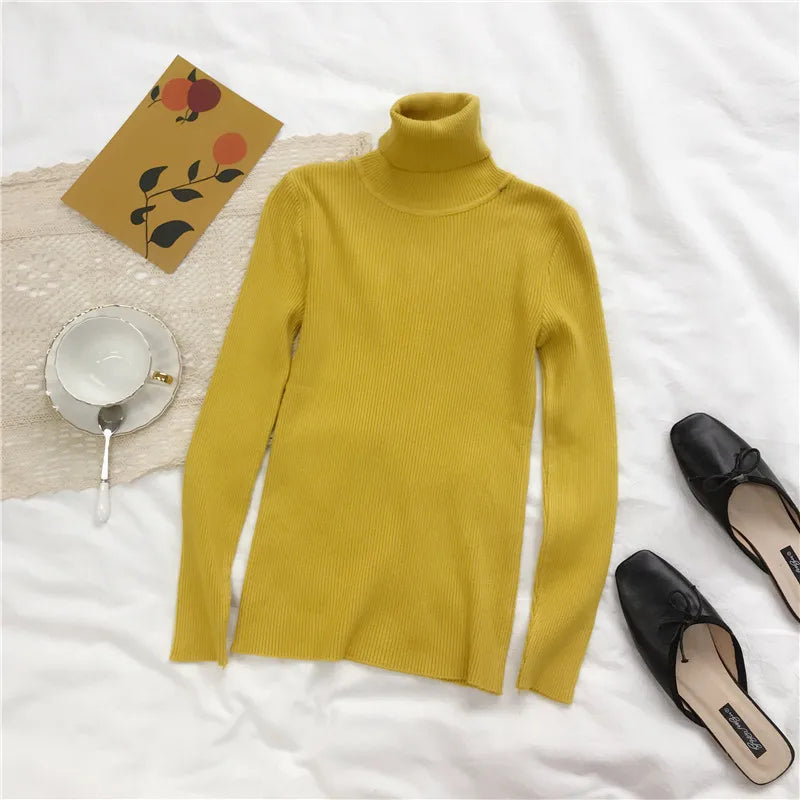 Turtleneck Women Korean Sweater