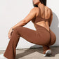 Spring/Summer Women's Slim-fit Hip-lifting Jumpsuit Sexy Backless Sports Yoga Clothes