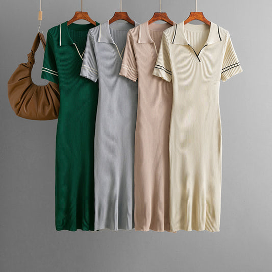 Daily Collar Shirt Dress