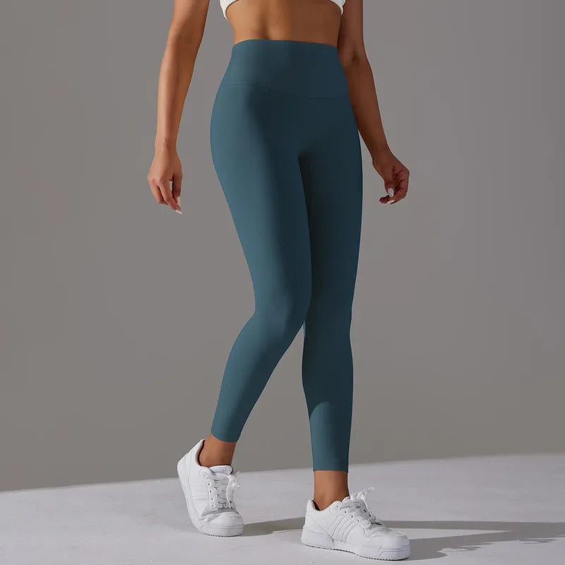 Sports Solid Color  Active Leggings