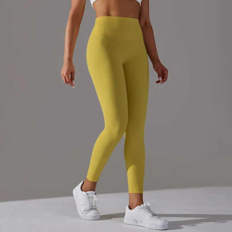 Sports Solid Color  Active Leggings