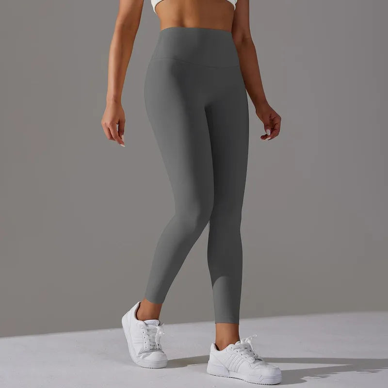 Sports Solid Color  Active Leggings