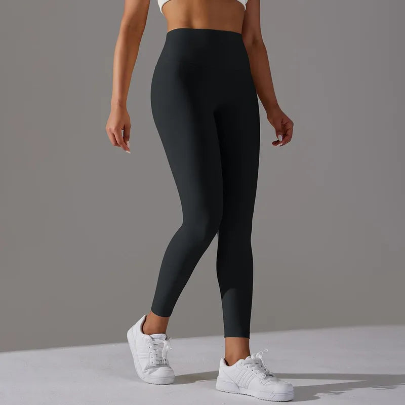 Sports Solid Color  Active Leggings