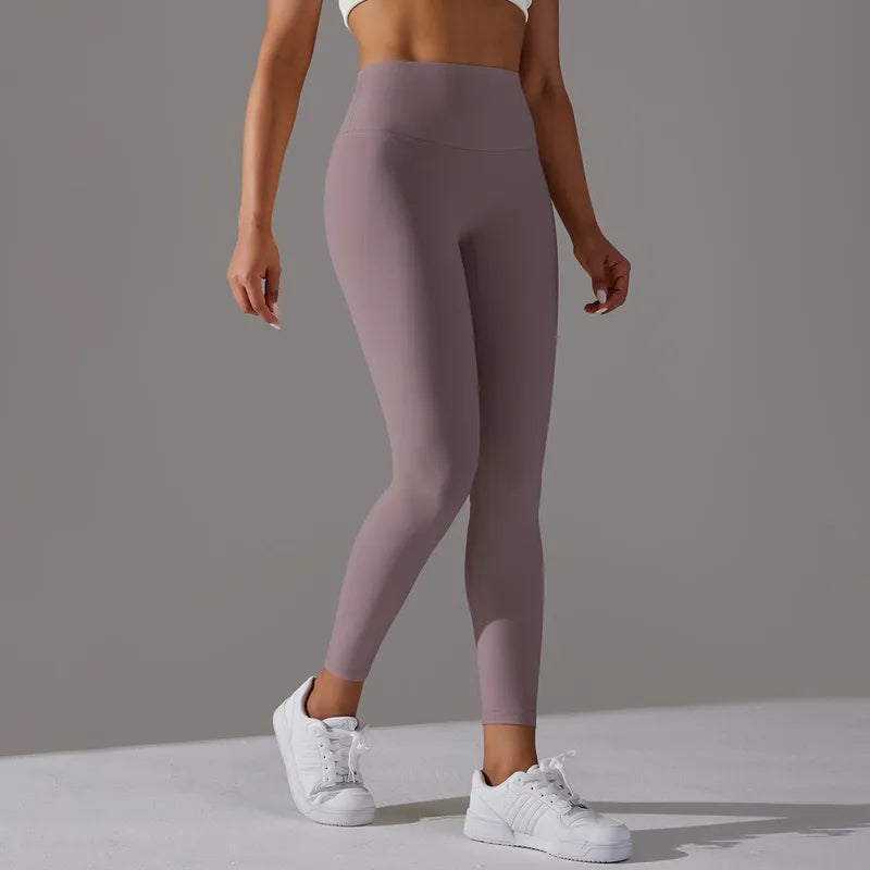 Sports Solid Color  Active Leggings