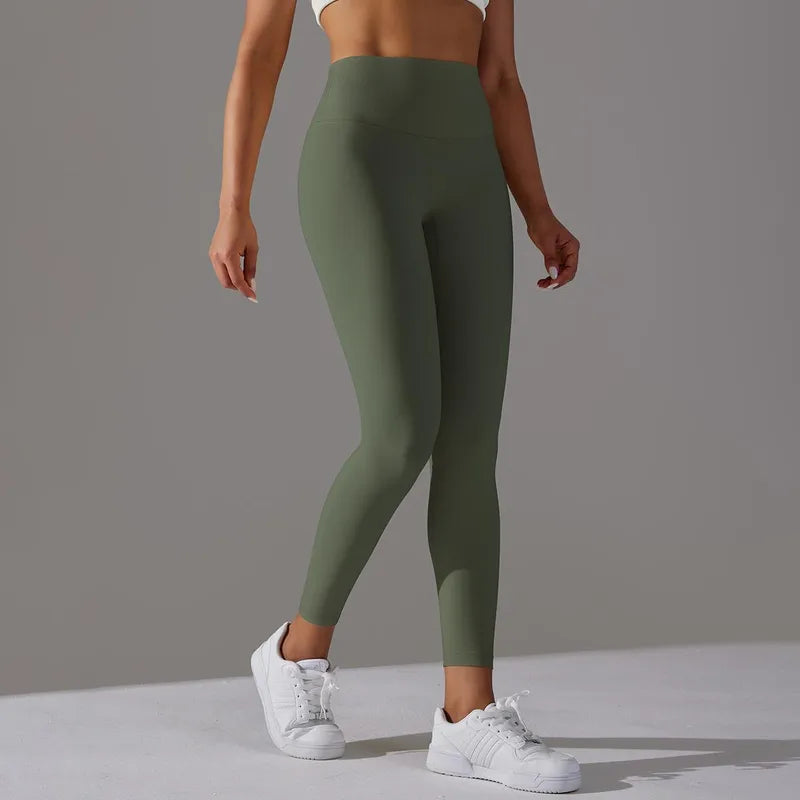 Sports Solid Color  Active Leggings