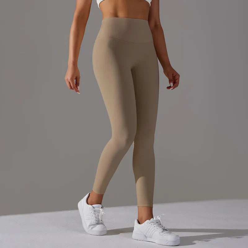 Sports Solid Color  Active Leggings