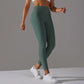 Sports Solid Color  Active Leggings