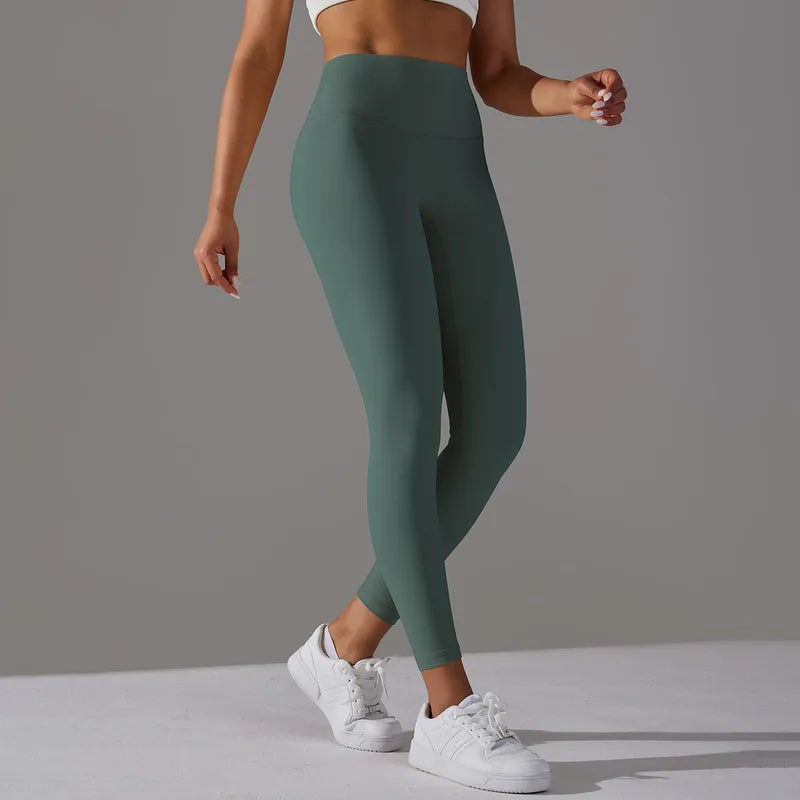 Sports Solid Color  Active Leggings