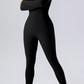 Half Zip Mock Neck Active Jumpsuit