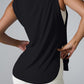 Slit Round Neck Active Tank