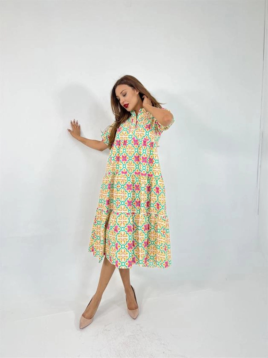 Colorful Pattern Dress