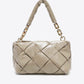 Nicole Lee USA Cassette Woven Satchel Crossbody Bag