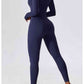 Square Neck Long Sleeve Sports Jumpsuit