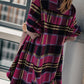 Plaid Open Front Long Sleeve Cardigan
