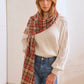 Multi Colored Checkered Pattern Scarf