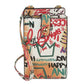 Multi Graffiti Crossbody Bag Cell Phone Purse