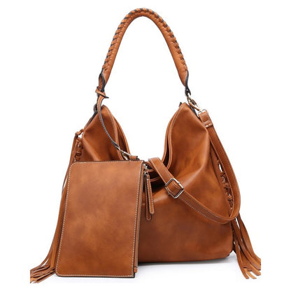 Women Hobo Bag Fringe Purse