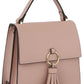 Fashion Ring Tassel Flap Crossbody Satchel