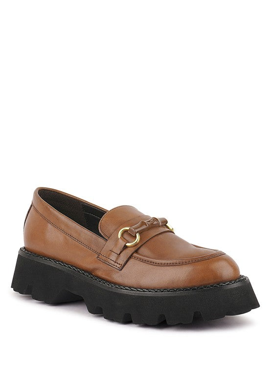Cheviot Chunky Leather Loafers