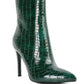 Momoa Patent Pu High Heeled Ankle Boot