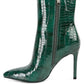 Momoa Patent Pu High Heeled Ankle Boot