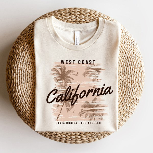 West Coast Santa Monica Short Sleeve Graphic T-shirt