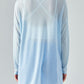 Round Neck Slit Sheer Tunic Sports Top