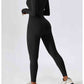 Square Neck Long Sleeve Sports Jumpsuit