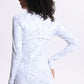 Printed Zip Up Thumbhole Sleeve Sports Jacket