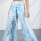 Printed Tie-Front Culottes
