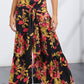 Printed Tie-Front Culottes