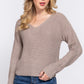 Dolman Sleeve Strappy Open Back Sweater