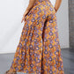 Printed Tie-Front Culottes