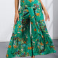 Printed Tie-Front Culottes