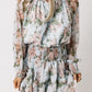 Floral Smocked Waist Layered Mini Dress
