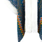 Color Block Open Front Poncho